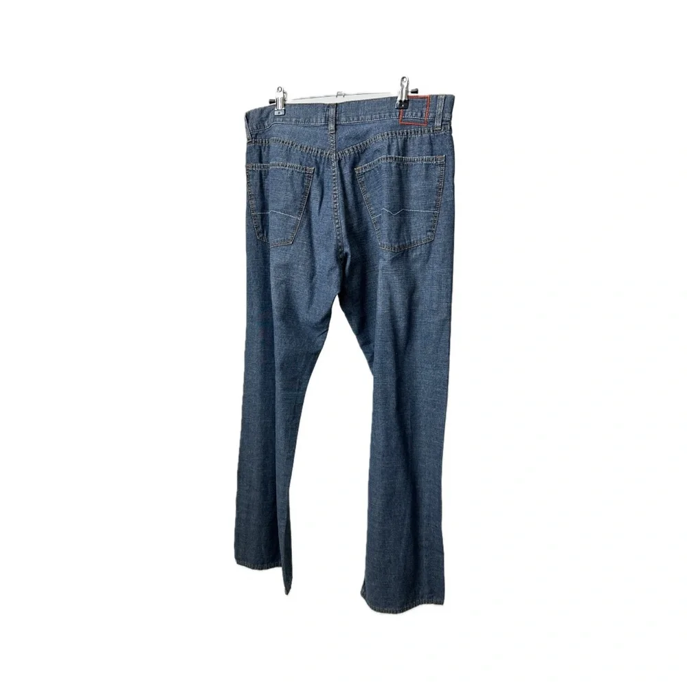 HUGO BOSS Vintage Blue Denim Jeans Relaxed Straight Leg W35 L32~MSRP $198!